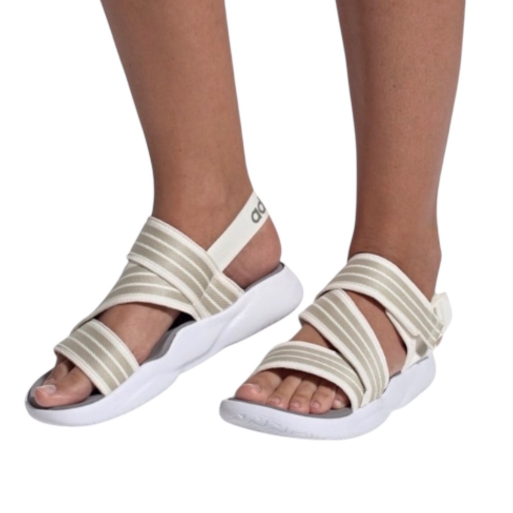 Adidas Women's Beige Strappy Sandals